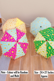 Decorative Embroidered Umbrella (24" x 27" Approx.)