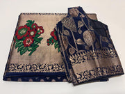 Banarasi - Korea Chiffon Border Meenakari