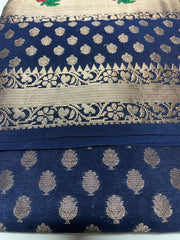 Banarasi - Korea Chiffon Border Meenakari