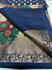 Banarasi - Korea Chiffon Border Meenakari