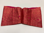 Banarasi - Wam Silk Copper Buta (Red)