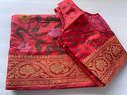 Banarasi - Silk Patola Meenakari Zari Border