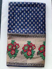 Banarasi - Korea Chiffon Border Meenakari