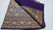 Banarasi - Walkalam Silky Plain With Zari Border