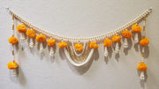 Marigold Flower and Beads Toran/Bandhanwar