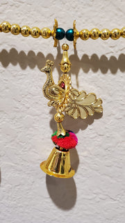 Peacock and Beads Plastic Toran