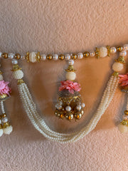 Baby Pink Beaded Toran