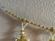 Golden Toran with White Beads