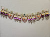 Beaded Wide Band Toran with Cap and Flowers