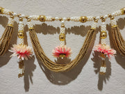 Golden Beads and Flower Toran