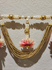 Golden Beads and Flower Toran