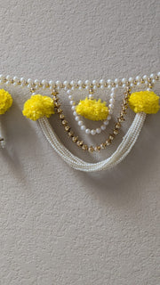 Marigold Flower and Beads Toran/Bandhanwar