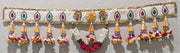 Wide Cloth Band and Fabric Flower Toran/Bandhanwar