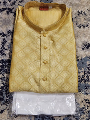 Golden Kurta Pajama Set