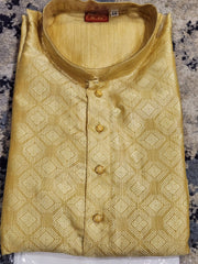 Golden Kurta Pajama Set