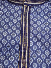 Dark Blue Kurta Pajama Set