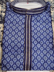 Dark Blue Kurta Pajama Set