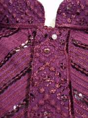 Purple Kurta Pajama Set with Sequin