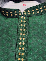 Dark Green Kurta Pajama Set