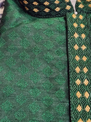 Dark Green Kurta Pajama Set