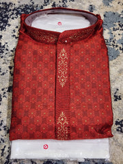 Red Kurta Pajama Set