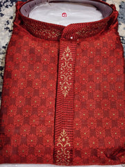 Red Kurta Pajama Set