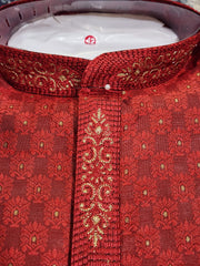 Red Kurta Pajama Set