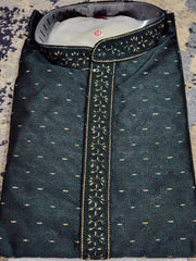 Dark Green Kurta Pajama Set