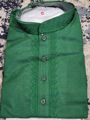 Dark Green Kurta Pajama Set