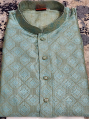 Blue Green Kurta Pajama Set