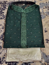 Dark Green Kurta Pajama Set