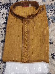 Dark Brown Kurta Pajama Set