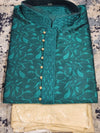 Dark Green Kurta Pajama Set