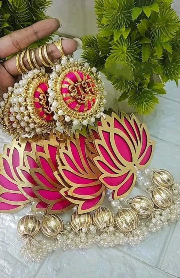 Lotus Shubh Labh Hanging (Pair)