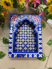 Handcrafted Pine MDF Jharokha – Mirror & Lippan Work