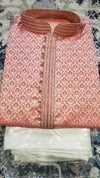 Rose Pink Kurta With White Pajama Set