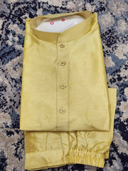 Lemon Kurta Pajama Set