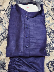 Navy Blue Kurta Pajama Set