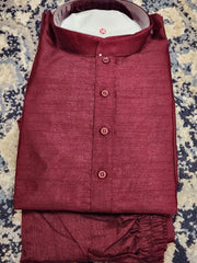 Maroon Kurta Pajama Set