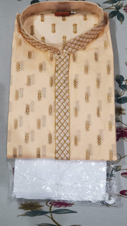 Peach Kurta Pajama Set