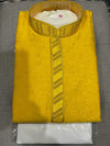 Yellow Kurta With White Pajama Set