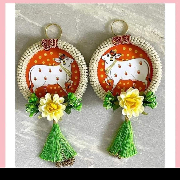 Cow Shubh Labh Wall Hanging