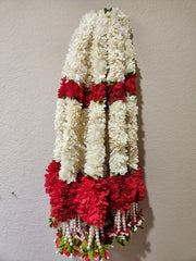 Fabric and Beads Hanging with Link - Diwali/Ganapati/House warming/Wedding (Pair)